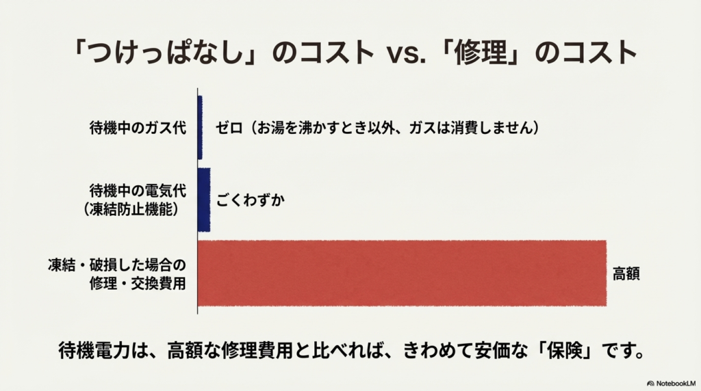 「つけっぱなし」でも安心?凍結防止機能と「ガス代」の関係