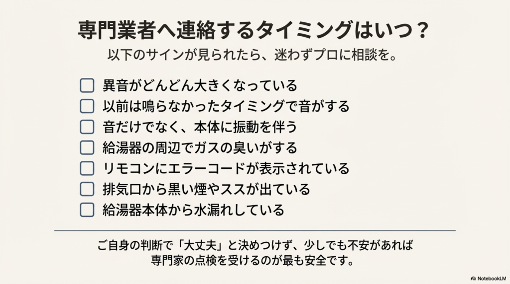 専門業者に点検・修理を依頼する際のチェックポイント