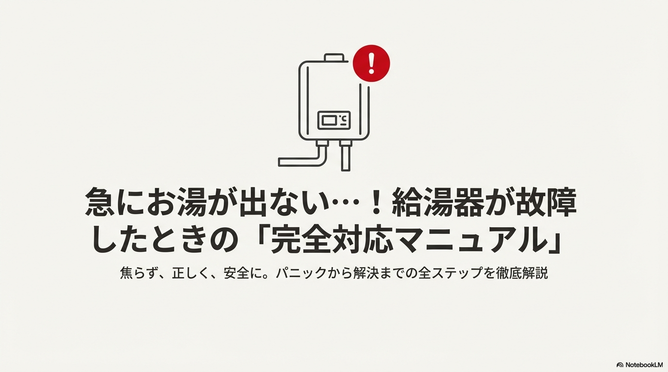 給湯器が壊れたらどうする？寿命や修理費用の目安と失敗しない交換法